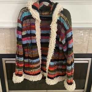 Stunning Handmade Wool Multicolor Jacket